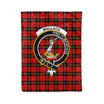 Plaid Blanket Wallace Clan Crest Badge Tartan Blanket Scottish Plaid Throw Blanket Tartan Plaid Fleece Blanket