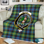 Plaid Blanket Watson Ancient Clan Crest Badge Tartan Blanket Scottish Plaid Throw Blanket Tartan Plaid Fleece Blanket