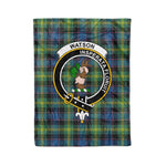 Plaid Blanket Watson Ancient Clan Crest Badge Tartan Blanket Scottish Plaid Throw Blanket Tartan Plaid Fleece Blanket