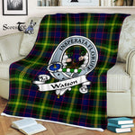 Plaid Blanket Watson Modern Clan Badge Tartan Blanket Scottish Plaid Throw Blanket Tartan Plaid Fleece Blanket, tartan blanket, plaid blanket, red plaid blanket, buffalo plaid blanket, green plaid blanket, plaid fleece blanket, blue plaid blanket, red tartan blanket, tartan plaid blanket, black and white plaid blanket, , christmas plaid blanket, orange plaid blanket, tartan plaid throw blanket, pink plaid blanket, brown plaid blanket, buffalo check blanket