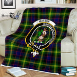 Plaid Blanket Watson Modern Clan Crest Badge Tartan Blanket Scottish Plaid Throw Blanket Tartan Plaid Fleece Blanket