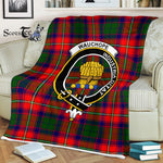 Plaid Blanket Wauchope Clan Crest Badge Tartan Blanket Scottish Plaid Throw Blanket Tartan Plaid Fleece Blanket