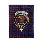 Plaid Blanket Wedderburn Clan Crest Badge Tartan Blanket Scottish Plaid Throw Blanket Tartan Plaid Fleece Blanket