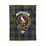 Plaid Blanket Whitefoord Clan Crest Badge Tartan Blanket Scottish Plaid Throw Blanket Tartan Plaid Fleece Blanket