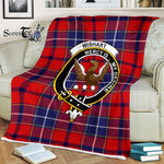 Plaid Blanket Wishart Dress Clan Crest Badge Tartan Blanket Scottish Plaid Throw Blanket Tartan Plaid Fleece Blanket