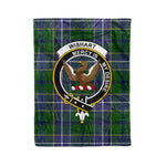 Plaid Blanket Wishart Hunting Clan Crest Badge Tartan Blanket Scottish Plaid Throw Blanket Tartan Plaid Fleece Blanket