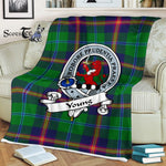 Plaid Blanket Young Clan Badge Tartan Blanket Scottish Plaid Throw Blanket Tartan Plaid Fleece Blanket, tartan blanket, plaid blanket, red plaid blanket, buffalo plaid blanket, green plaid blanket, plaid fleece blanket, blue plaid blanket, red tartan blanket, tartan plaid blanket, black and white plaid blanket, , christmas plaid blanket, orange plaid blanket, tartan plaid throw blanket, pink plaid blanket, brown plaid blanket, buffalo check blanket