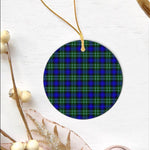 Plaid Christmas Ornaments Scottish Clan Abercrombie Hunting Tartan Ornament,  ceramic ornament, personalized christmas ornaments, christmas tree ornaments, christmas door decorations, Plaid Ornament, Tartan Ceramic Ornament