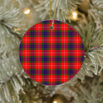 Plaid Christmas Ornaments Scottish Clan Abernethy Tartan Ornament,  ceramic ornament, personalized christmas ornaments, christmas tree ornaments, christmas door decorations, Plaid Ornament, Tartan Ceramic Ornament