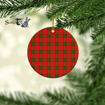 Plaid Christmas Ornaments Scottish Clan Adair Tartan Ornament,  ceramic ornament, personalized christmas ornaments, christmas tree ornaments, christmas door decorations, Plaid Ornament, Tartan Ceramic Ornament