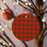Plaid Christmas Ornaments Scottish Clan Adair Tartan Ornament,  ceramic ornament, personalized christmas ornaments, christmas tree ornaments, christmas door decorations, Plaid Ornament, Tartan Ceramic Ornament