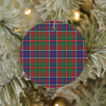 Plaid Christmas Ornaments Scottish Clan Adam Ancient Tartan Ornament,  ceramic ornament, personalized christmas ornaments, christmas tree ornaments, christmas door decorations, Plaid Ornament, Tartan Ceramic Ornament