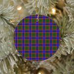 Plaid Christmas Ornaments Scottish Clan Adam Tartan Ornament,  ceramic ornament, personalized christmas ornaments, christmas tree ornaments, christmas door decorations, Plaid Ornament, Tartan Ceramic Ornament
