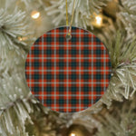 Plaid Christmas Ornaments Scottish Clan Ainslie Tartan Ornament,  ceramic ornament, personalized christmas ornaments, christmas tree ornaments, christmas door decorations, Plaid Ornament, Tartan Ceramic Ornament