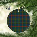 Plaid Christmas Ornaments Scottish Clan Aiton Hunting Tartan Ornament,  ceramic ornament, personalized christmas ornaments, christmas tree ornaments, christmas door decorations, Plaid Ornament, Tartan Ceramic Ornament