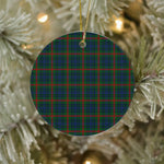 Plaid Christmas Ornaments Scottish Clan Aiton Hunting Tartan Ornament,  ceramic ornament, personalized christmas ornaments, christmas tree ornaments, christmas door decorations, Plaid Ornament, Tartan Ceramic Ornament