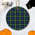 Plaid Christmas Ornaments Scottish Clan Baillie Modern Tartan Ornament,  ceramic ornament, personalized christmas ornaments, christmas tree ornaments, christmas door decorations, Plaid Ornament, Tartan Ceramic Ornament