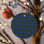 Plaid Christmas Ornaments Scottish Clan Baird Tartan Ornament,  ceramic ornament, personalized christmas ornaments, christmas tree ornaments, christmas door decorations, Plaid Ornament, Tartan Ceramic Ornament