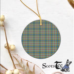 Plaid Christmas Ornaments Scottish Clan Balfour Tartan Ornament,  ceramic ornament, personalized christmas ornaments, christmas tree ornaments, christmas door decorations, Plaid Ornament, Tartan Ceramic Ornament
