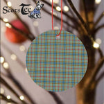 Plaid Christmas Ornaments Scottish Clan Balfour Tartan Ornament,  ceramic ornament, personalized christmas ornaments, christmas tree ornaments, christmas door decorations, Plaid Ornament, Tartan Ceramic Ornament