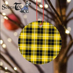 Plaid Christmas Ornaments Scottish Clan Barclay Dress Modern Tartan Ornament,  ceramic ornament, personalized christmas ornaments, christmas tree ornaments, christmas door decorations, Plaid Ornament, Tartan Ceramic Ornament