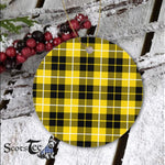 Plaid Christmas Ornaments Scottish Clan Barclay Dress Modern Tartan Ornament,  ceramic ornament, personalized christmas ornaments, christmas tree ornaments, christmas door decorations, Plaid Ornament, Tartan Ceramic Ornament