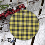 Plaid Christmas Ornaments Scottish Clan Barclay Tartan Ornament,  ceramic ornament, personalized christmas ornaments, christmas tree ornaments, christmas door decorations, Plaid Ornament, Tartan Ceramic Ornament