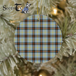 Plaid Christmas Ornaments Scottish Clan Bell Tartan Ornament,  ceramic ornament, personalized christmas ornaments, christmas tree ornaments, christmas door decorations, Plaid Ornament, Tartan Ceramic Ornament