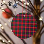 Plaid Christmas Ornaments Scottish Clan Belshes Tartan Ornament,  ceramic ornament, personalized christmas ornaments, christmas tree ornaments, christmas door decorations, Plaid Ornament, Tartan Ceramic Ornament