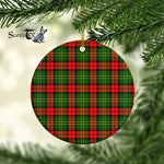 Plaid Christmas Ornaments Scottish Clan Blackstock Tartan Ornament,  ceramic ornament, personalized christmas ornaments, christmas tree ornaments, christmas door decorations, Plaid Ornament, Tartan Ceramic Ornament