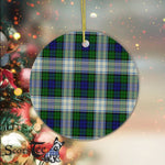Plaid Christmas Ornaments Scottish Clan Blackwatch Dress Modern Tartan Ornament,  ceramic ornament, personalized christmas ornaments, christmas tree ornaments, christmas door decorations, Plaid Ornament, Tartan Ceramic Ornament