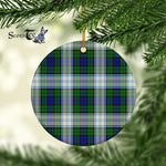 Plaid Christmas Ornaments Scottish Clan Blackwatch Dress Modern Tartan Ornament,  ceramic ornament, personalized christmas ornaments, christmas tree ornaments, christmas door decorations, Plaid Ornament, Tartan Ceramic Ornament