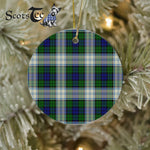 Plaid Christmas Ornaments Scottish Clan Blackwatch Dress Modern Tartan Ornament,  ceramic ornament, personalized christmas ornaments, christmas tree ornaments, christmas door decorations, Plaid Ornament, Tartan Ceramic Ornament