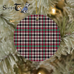 Plaid Christmas Ornaments Scottish Clan Borthwick Ancient Tartan Ornament,  ceramic ornament, personalized christmas ornaments, christmas tree ornaments, christmas door decorations, Plaid Ornament, Tartan Ceramic Ornament