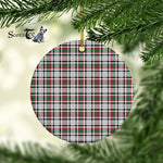 Plaid Christmas Ornaments Scottish Clan Borthwick Tartan Ornament,  ceramic ornament, personalized christmas ornaments, christmas tree ornaments, christmas door decorations, Plaid Ornament, Tartan Ceramic Ornament