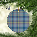 Plaid Christmas Ornaments Scottish Clan Boswell Tartan Ornament,  ceramic ornament, personalized christmas ornaments, christmas tree ornaments, christmas door decorations, Plaid Ornament, Tartan Ceramic Ornament