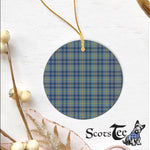Plaid Christmas Ornaments Scottish Clan Boswell Tartan Ornament,  ceramic ornament, personalized christmas ornaments, christmas tree ornaments, christmas door decorations, Plaid Ornament, Tartan Ceramic Ornament