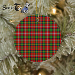 Plaid Christmas Ornaments Scottish Clan Boyd Tartan Ornament,  ceramic ornament, personalized christmas ornaments, christmas tree ornaments, christmas door decorations, Plaid Ornament, Tartan Ceramic Ornament