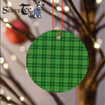 Plaid Christmas Ornaments Scottish Clan Boyle Tartan Ornament,  ceramic ornament, personalized christmas ornaments, christmas tree ornaments, christmas door decorations, Plaid Ornament, Tartan Ceramic Ornament