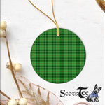 Plaid Christmas Ornaments Scottish Clan Boyle Tartan Ornament,  ceramic ornament, personalized christmas ornaments, christmas tree ornaments, christmas door decorations, Plaid Ornament, Tartan Ceramic Ornament