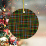 Plaid Christmas Ornaments Scottish Clan Brisbane Tartan Ornament,  ceramic ornament, personalized christmas ornaments, christmas tree ornaments, christmas door decorations, Plaid Ornament, Tartan Ceramic Ornament
