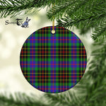 Plaid Christmas Ornaments Scottish Clan Brodie Hunting Tartan Ornament,  ceramic ornament, personalized christmas ornaments, christmas tree ornaments, christmas door decorations, Plaid Ornament, Tartan Ceramic Ornament