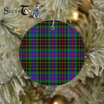 Plaid Christmas Ornaments Scottish Clan Brodie Hunting Tartan Ornament,  ceramic ornament, personalized christmas ornaments, christmas tree ornaments, christmas door decorations, Plaid Ornament, Tartan Ceramic Ornament