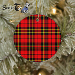Plaid Christmas Ornaments Scottish Clan Brodie Modern Tartan Ornament,  ceramic ornament, personalized christmas ornaments, christmas tree ornaments, christmas door decorations, Plaid Ornament, Tartan Ceramic Ornament