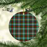 Plaid Christmas Ornaments Scottish Clan Brodie Tartan Ornament,  ceramic ornament, personalized christmas ornaments, christmas tree ornaments, christmas door decorations, Plaid Ornament, Tartan Ceramic Ornament