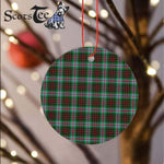 Plaid Christmas Ornaments Scottish Clan Brodie Tartan Ornament,  ceramic ornament, personalized christmas ornaments, christmas tree ornaments, christmas door decorations, Plaid Ornament, Tartan Ceramic Ornament
