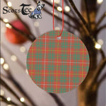 Plaid Christmas Ornaments Scottish Clan Bruce Ancient Tartan Ornament,  ceramic ornament, personalized christmas ornaments, christmas tree ornaments, christmas door decorations, Plaid Ornament, Tartan Ceramic Ornament