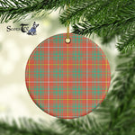 Plaid Christmas Ornaments Scottish Clan Bruce Ancient Tartan Ornament,  ceramic ornament, personalized christmas ornaments, christmas tree ornaments, christmas door decorations, Plaid Ornament, Tartan Ceramic Ornament