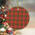Plaid Christmas Ornaments Scottish Clan Bruce Modern Tartan Ornament,  ceramic ornament, personalized christmas ornaments, christmas tree ornaments, christmas door decorations, Plaid Ornament, Tartan Ceramic Ornament