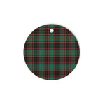Plaid Christmas Ornaments Scottish Clan Buchan Ancient Tartan Ornament,  ceramic ornament, personalized christmas ornaments, christmas tree ornaments, christmas door decorations, Plaid Ornament, Tartan Ceramic Ornament